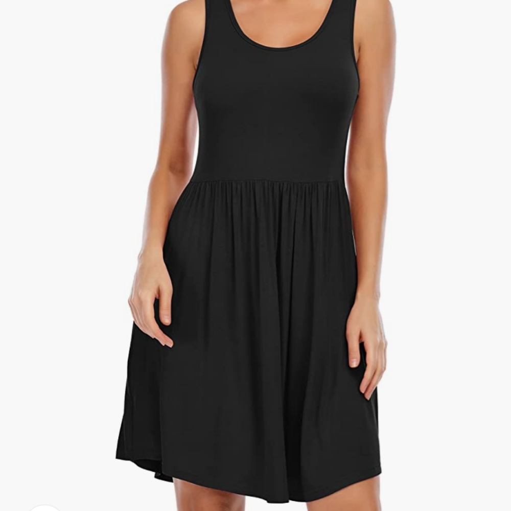 Black t shirt summer dress